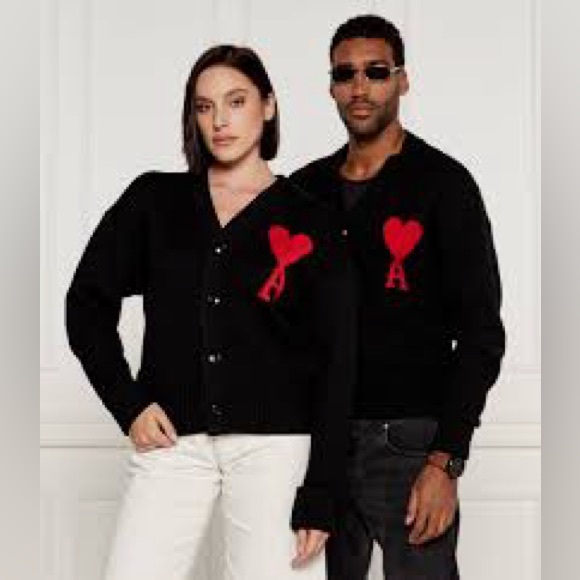 AMI PARISAmi de Coeur Wool Cardigan - gender neutral